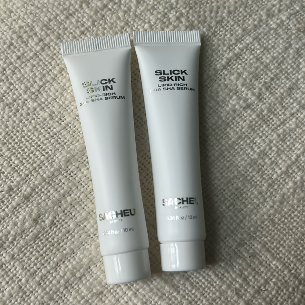 ⭐️ 5 for $20 - 2 New Sacheu Slick Skin Gua Sha Serum Samples .34oz each